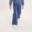 Pantalon large 5 poches coton Creeks bleu gris fille