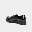 Mocassins vernis semelle crant&eacute;e Liberto noir femme