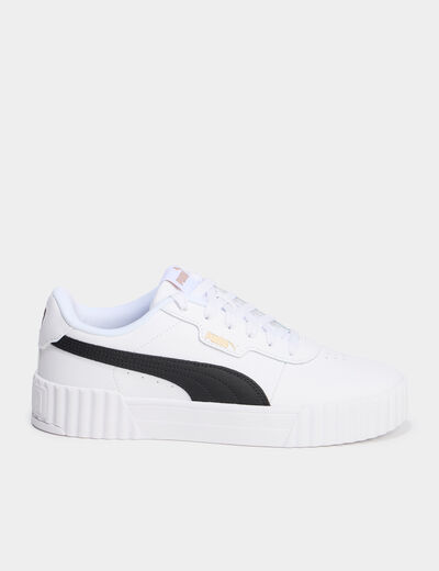 Tennis basses à lacets en cuir Puma multicolore femme