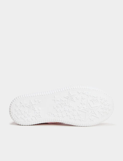 Tennis en toile rose fille