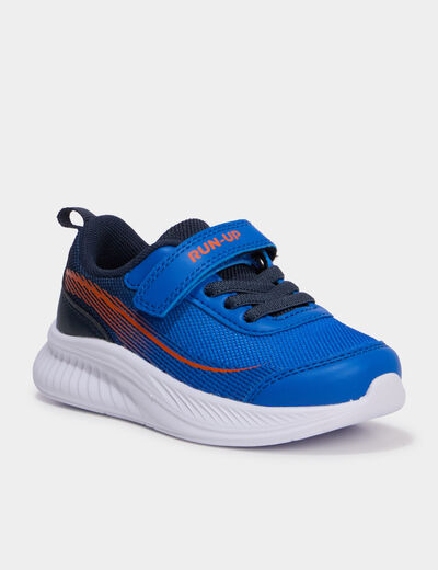 Baskets running &agrave; scratchs orange fluo gar&ccedil;on