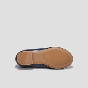 Ballerines en cuir détail étoile Creeks bleu marine fille