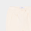 Pantalon jogging molleton &agrave; noeud creme b&eacute;b&eacute; fille