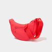 Sac banane en bandouli&egrave;re rouge clair femme