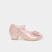 Babies à paillettes vernies Disney rose fille
