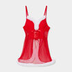 Nuisette No&euml;l ajustable effet plumetis rose framboise femme