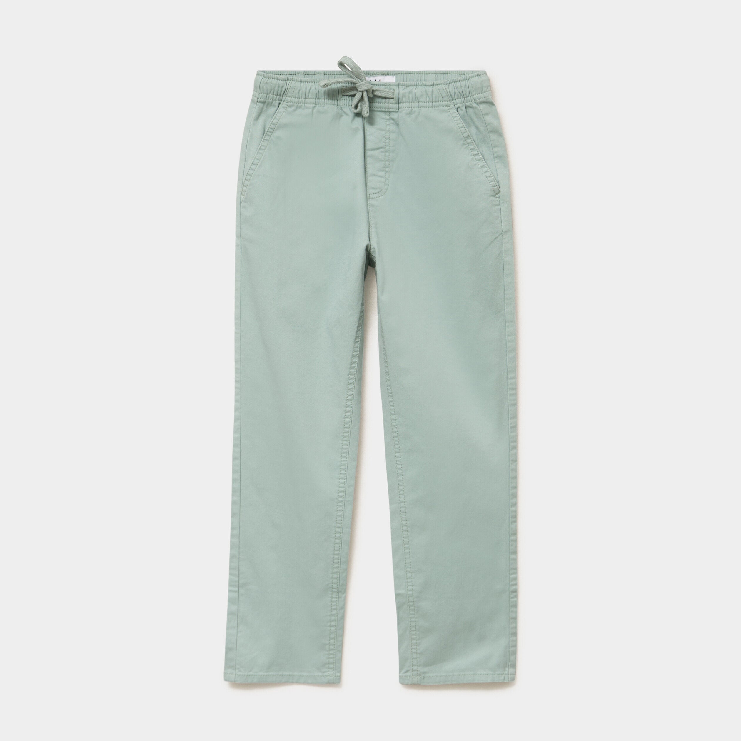 Pantalon chino droit taille ajustable vert pastel garçon LH