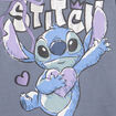 T-shirt manches longues coton Stitch gris clair fille