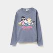 T-shirt manches longues Hello Kitty gris fille