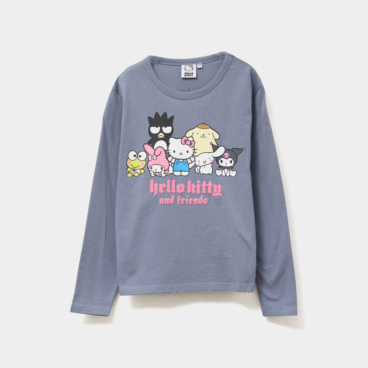 T-shirt manches longues Hello Kitty gris fille