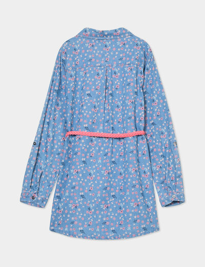 Ensemble blouse et legging coton Creeks denim double stone fille