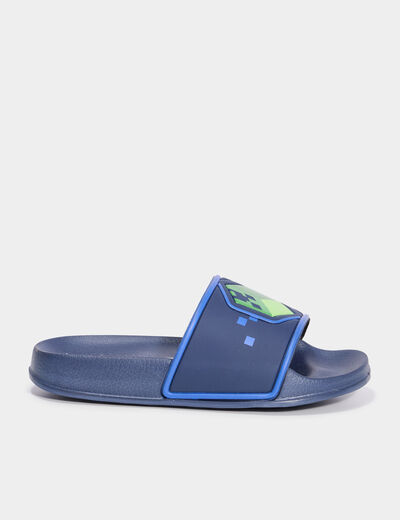Mules de plage Minecraft multicolore garçon