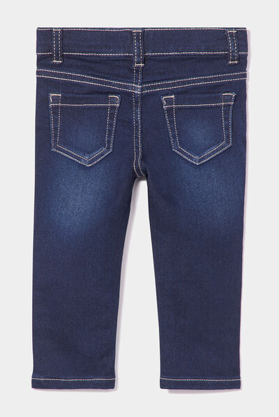 Jeans slim 4 poches taille ajustable denim brut bébé garçon