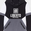 Sweat à capuche hoodie Liberto gris garçon