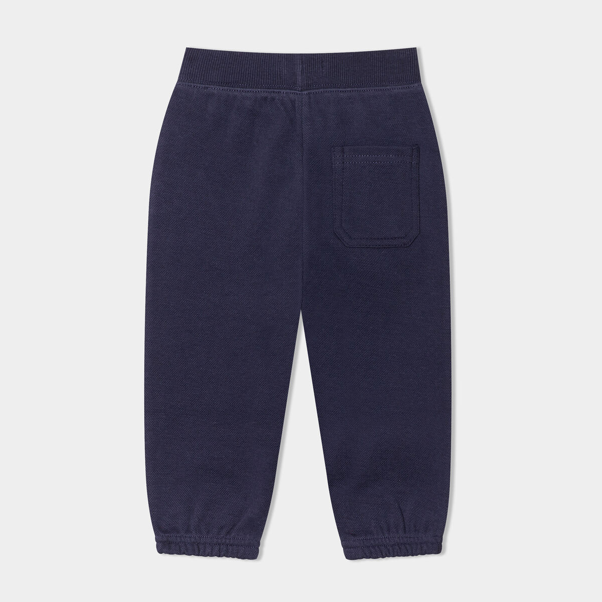 Pantalon jogging taille &eacute;lastiqu&eacute;e coton bleu marine b&eacute;b&eacute; gar&ccedil;on