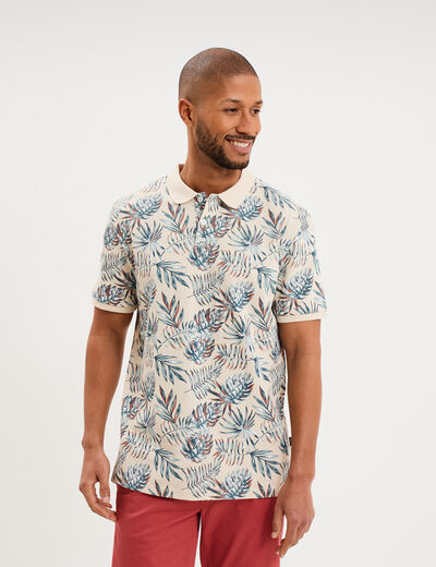 Polo jersey coton manches courtes multicolore homme