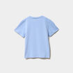 T-shirt manches courtes coton Stitch bleu fille
