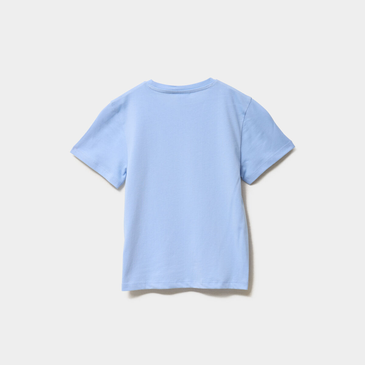 T-shirt manches courtes coton Stitch bleu fille