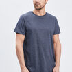 T-shirt droit manches courtes bleu homme