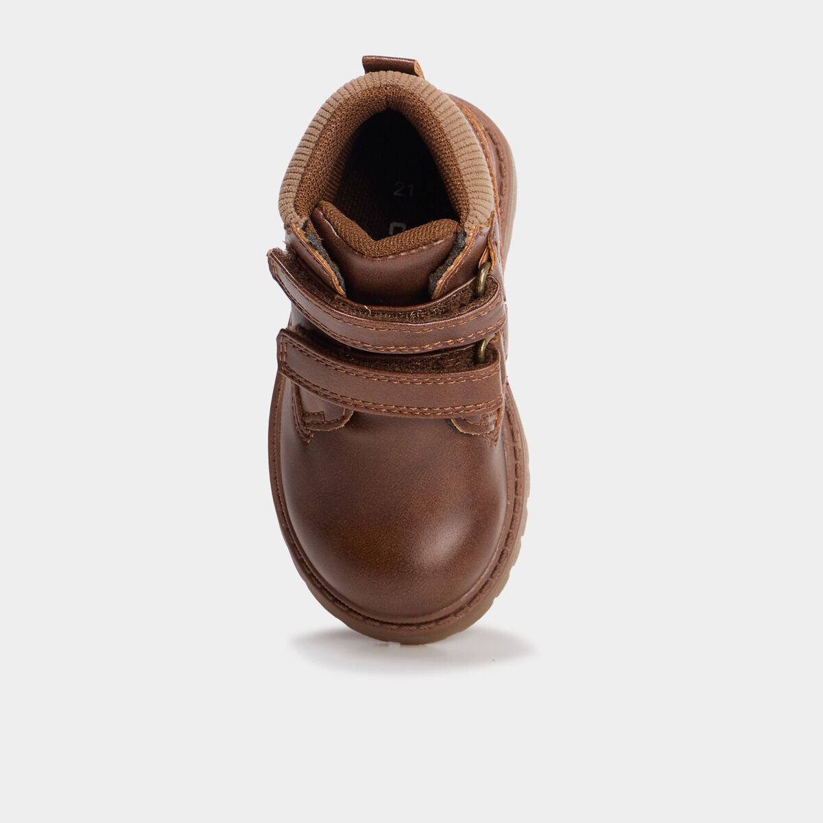 Boots &agrave; scratchs marron b&eacute;b&eacute; gar&ccedil;on