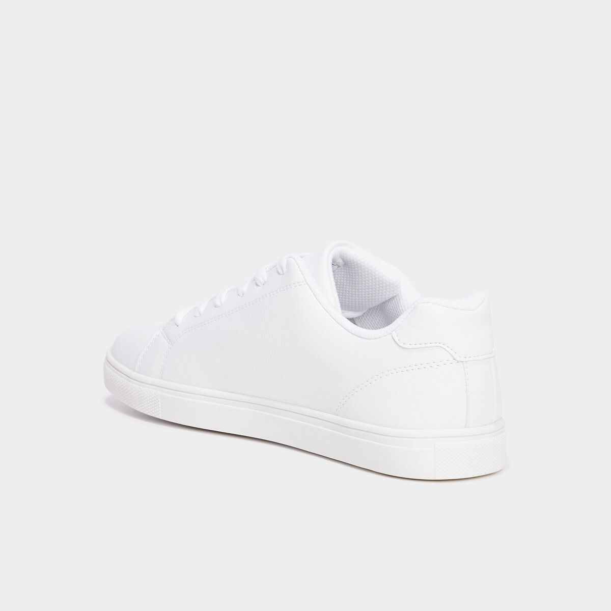 Baskets plates blanc homme