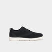 Derbies &agrave; lacets effet tricot noir homme