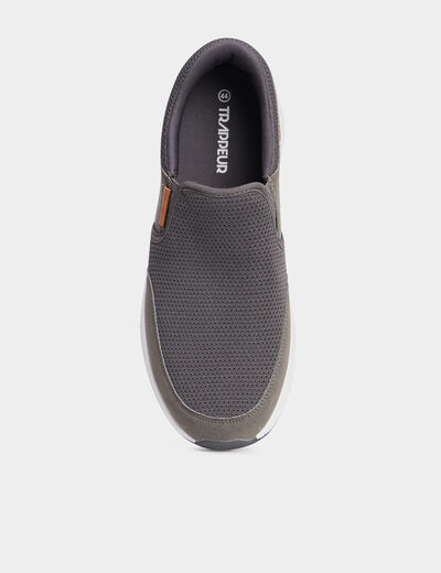 Loafers semelle épaisse gris homme