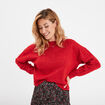 Pull manches longues Liberto rouge femme