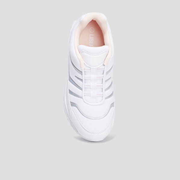 Baskets running Liberto blanc fille