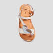 Sandales en cuir blanc fille