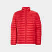Doudoune droite légère col montant rouge homme