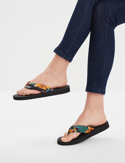 Tongs brides foulard Wamea Beach multicolore femme