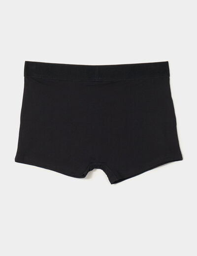 Lot 3 boxers coton noir homme