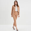 Pantalon droit à pont 2 poches Mosquitos marron clair femme