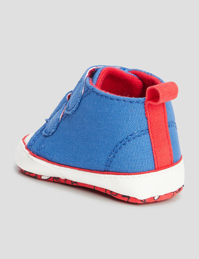 Bottillons à scratchs Mickey bleu bébé garçon