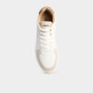 Tennis basses &agrave; lacets blanc homme