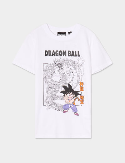T-shirt manches courtes Dragon Ball Goku blanc garçon