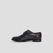 Derbies plates en cuir noir femme
