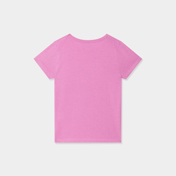 T-shirt à manches courtes mauve fille
