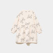 Robe sweat molletonn&eacute;e ample courte beige fille
