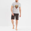 Ensemble pyjama 2 pièces gris homme