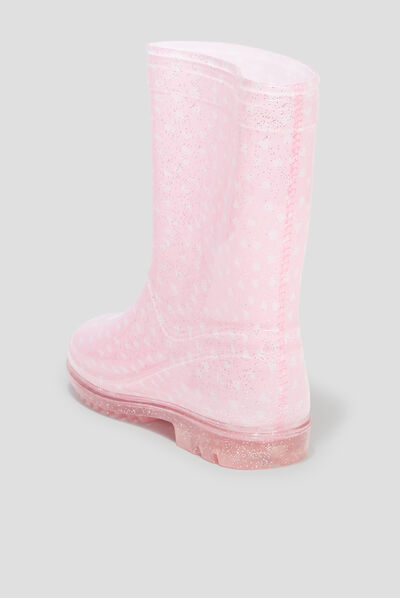Bottes de pluie à paillettes Aristochats rose fille