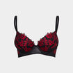 Soutien-gorge maxi push-up paddé rose framboise femme