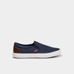 Tennis basses en toile bleu marine homme
