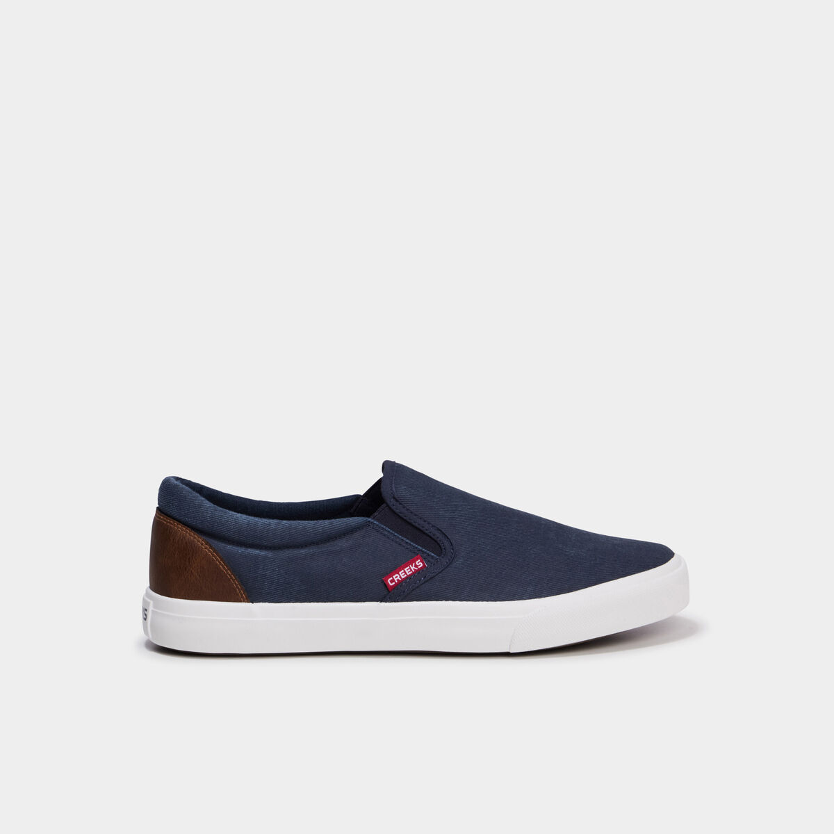 Tennis basses en toile bleu marine homme