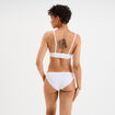 Soutien-gorge bandeau microfibre blanc femme