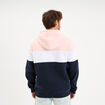 Sweat hoodie en molleton 1 poche rose pastel homme