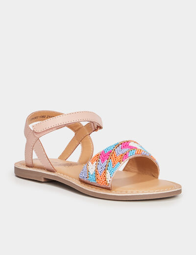 Sandales avec perles Creeks multicolore fille