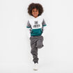 Sweat à capuche hoodie Liberto vert canard garçon