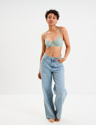 Soutien-gorge emboîtant vert clair femme